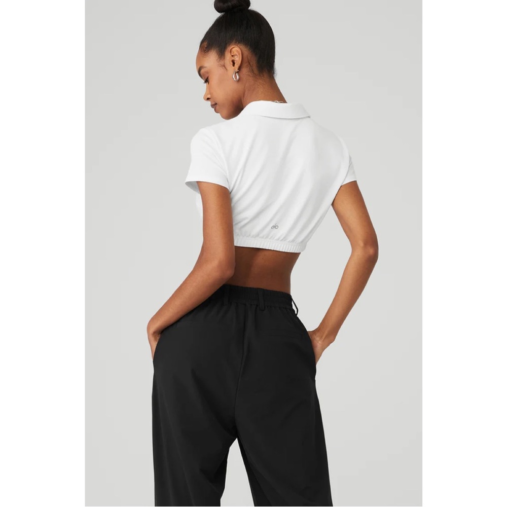 NWOT Alo Cropped  Polo - Picture 3 of 6